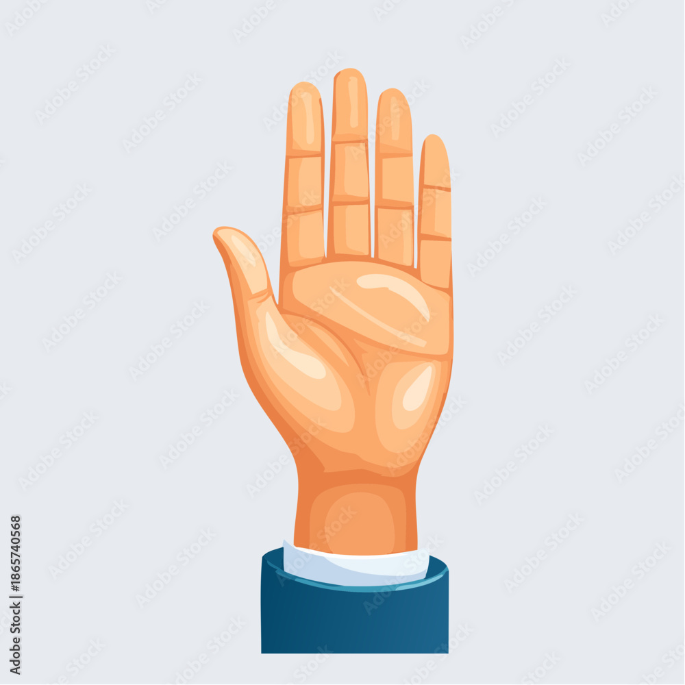 Fototapeta premium hand holding a sign
