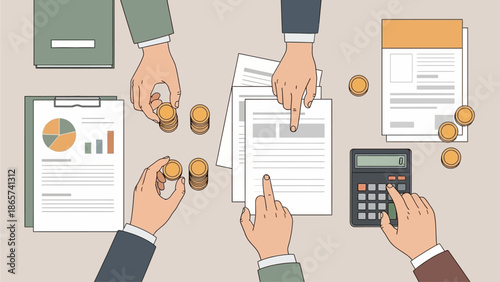 hand holding business card with social network icon