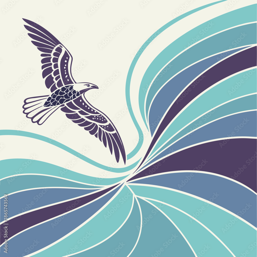 Obraz premium Abstract Ripple Wave Expanding from Center Vector