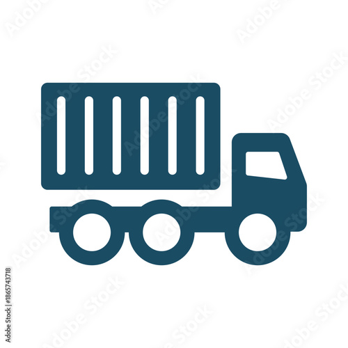Transporter truck icon svg cut file. Isolated vector illustration.