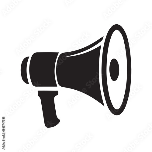 Black and White Abstract Shape with Curved and Angular