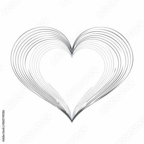 red heart on white background