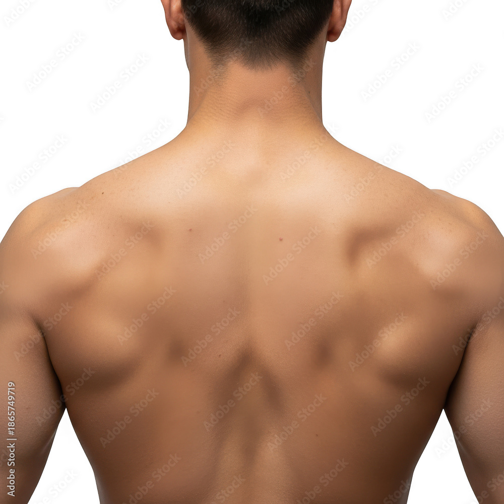 Fototapeta premium Strong, muscular back of a man
