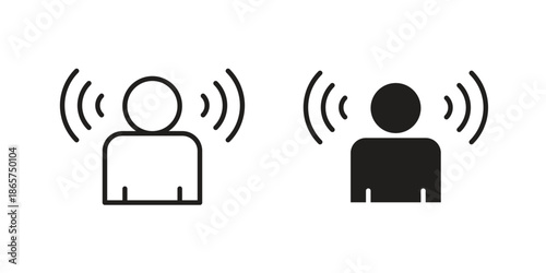 Brand awareness icons Black vector illustration for social media, app, and web