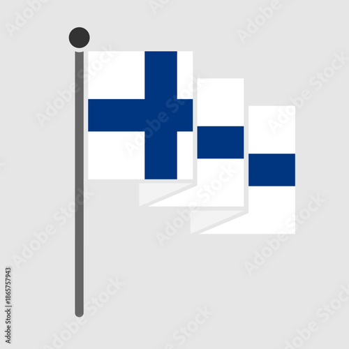National flag of Finland vector design