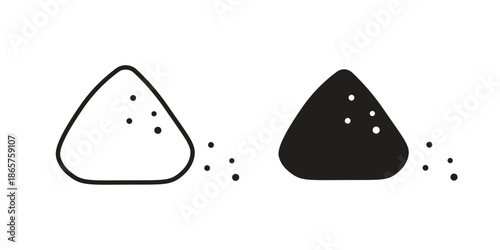 Mound icons Black vector illustration for social media, app, and web