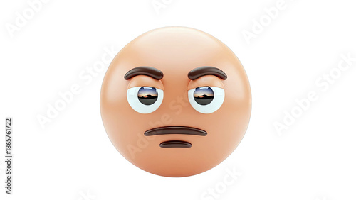 Sad Egg Character with Sunset Reflection in Eyes