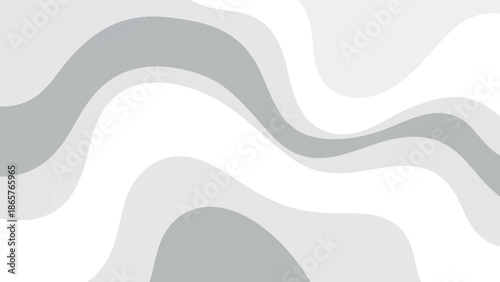 Flowing waves of gray and white create a serene abstract pattern