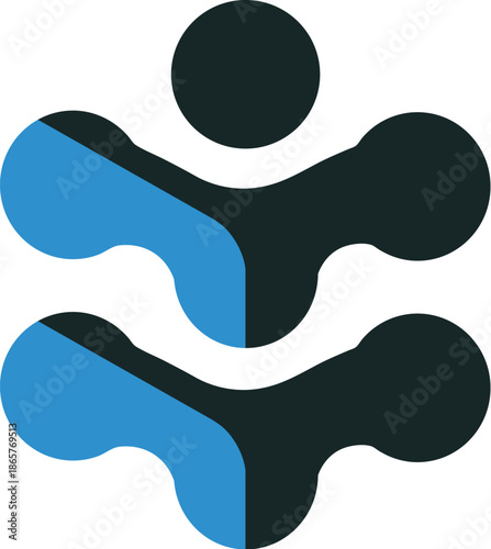 Modern abstract corporate consulting logo for business strategy and planning