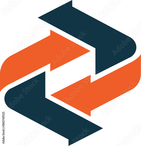 Abstract business strategy logo symbol for consulting and corporate identity