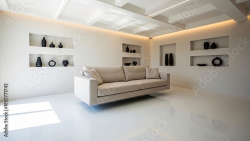 Minimalist living room with modern decor