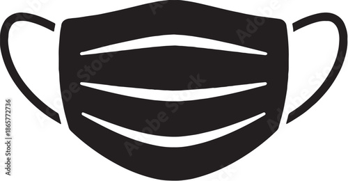 Medical Nurse Clogs Black Silhouette Icon eps