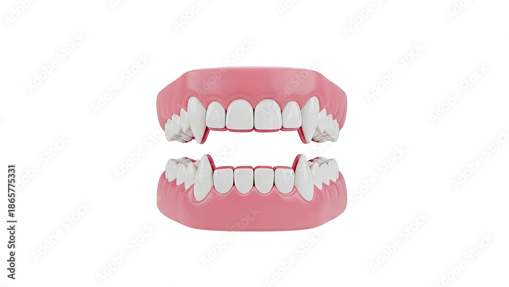Obraz premium Vampire Fangs and Teeth