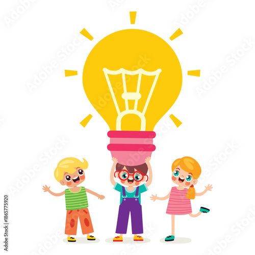 Creative And Positive Thinking Illustration