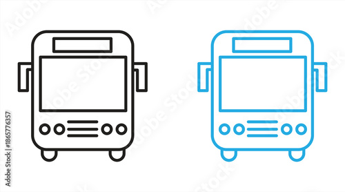 bus icon, vector illustration