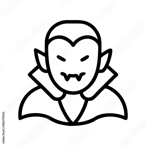 Eerie Elegance  A Striking Dracula Icon Design