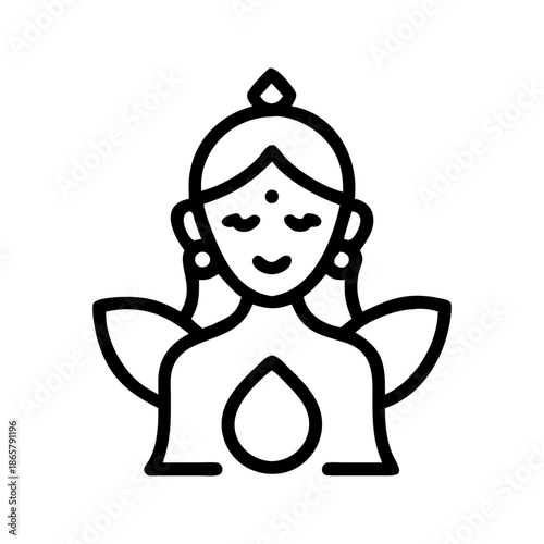 Divine Lakshmi Icon  A Symbol of Prosperity and Abundance