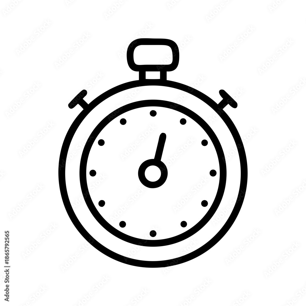 Obraz premium Timeless Precision The Ultimate Stop Watch Icon Design