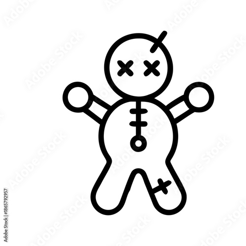 Mystical Voodoo Doll Icon  Enchantment and Intrigue
