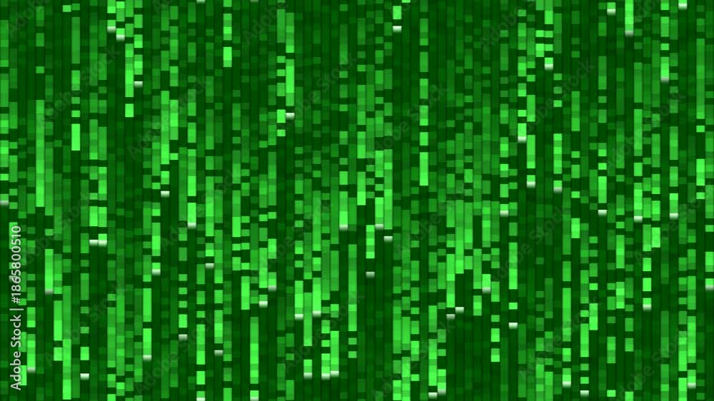 Matrix Background Loop Digital rain matrix code green falling abstract 4K seamless loop GPU ...