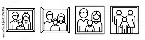 Family portrait wall art decor ideas framed family photos gallery wall family picture frames display