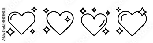 Hearts and stars vector graphic design illustration for love valentine's day theme concept