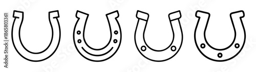 Find horse shoe luck: vector collection of horseshoe clip art for diy projects and crafting