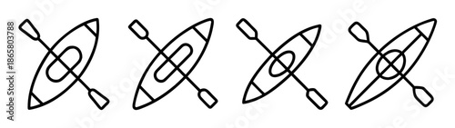 Kayak vector illustration for kayaking adventure sports and outdoor activities design projects vector art