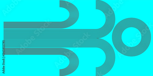 Black colour abstract background with sky blue colour geometric curve glowing lines Dynamic shapes composition design background vector illustration. Degital ,futuristic technology,Luxury,graphic.