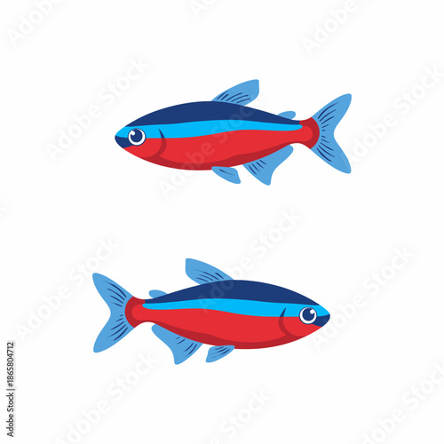 Vibrant Neon Tetra Fish in a Stunning Aquarium Setting