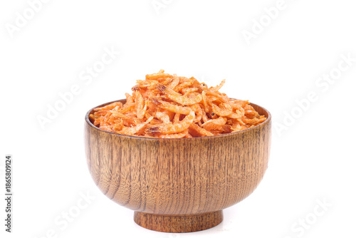 Canvastavla Dried Antarctic Krill in Wooden Bowl - Fresh Red Shrimp