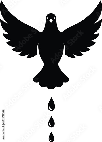 dove of peace vector, International Day for the Right to the Truth concerning Gross Human Rights Violations and for the Dignity of Victims, bird, peace sign, water drop