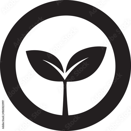 Sustainable growth symbol isolated on white background, Vector, illustration