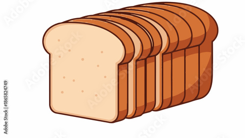 A loaf of sliced, golden-brown bread with a soft, pale interior and a darker crust
