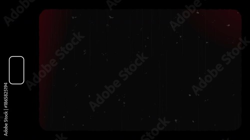 Super 8 mm border frames animated flickering, 4K animation
