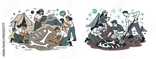 Young archaeologists discover dinosaur fossils at excavation site