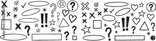 A collection of various punctuation and symbol illustrations