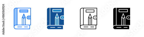 Sketchbook Multiple Style Icon Set 