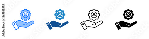 Self Motivation Multiple Style Icon Set 