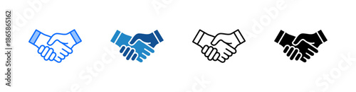 Handshake Multiple Style Icon Set 