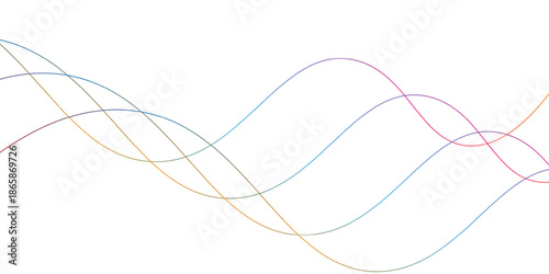 Abstract blue background with flowing lines and wave patterns