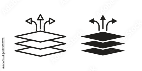 Breathable leather icons set designed in filled, outline, line and stroke style