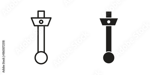 Car Piston icons set designed in filled, outline, line and stroke style