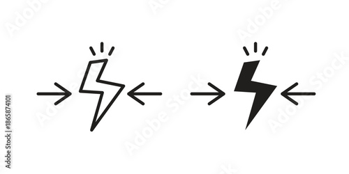 Conflict icons set designed in filled, outline, line and stroke style