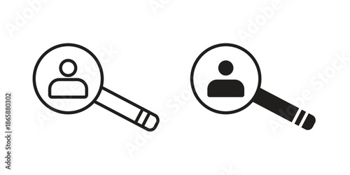 Hiring icons set designed in filled, outline, line and stroke style