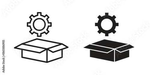 Product management icons set designed in filled, outline, line and stroke style