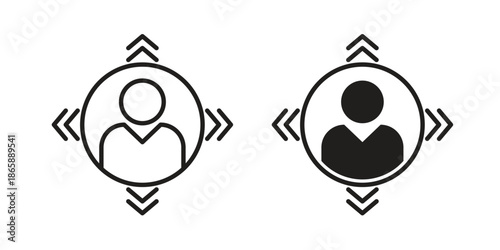 Skillsfor banner ands set designed in filled, outline, line and stroke styleaging design Vector illustrationsn icons set designed in filled, outline, line and stroke style