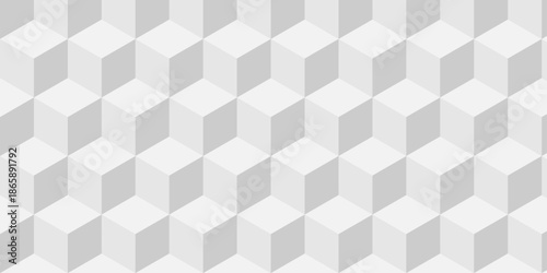 Cubic wall texture pattern. seamless cube grid hexagon technology background. Geometric pattern illustration mosaic, square and triangle wallpaper.