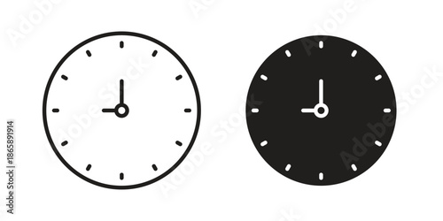 Time icons set designed in filled, outline, line and stroke style