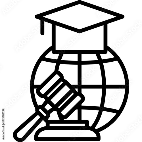 Student Rights line icon